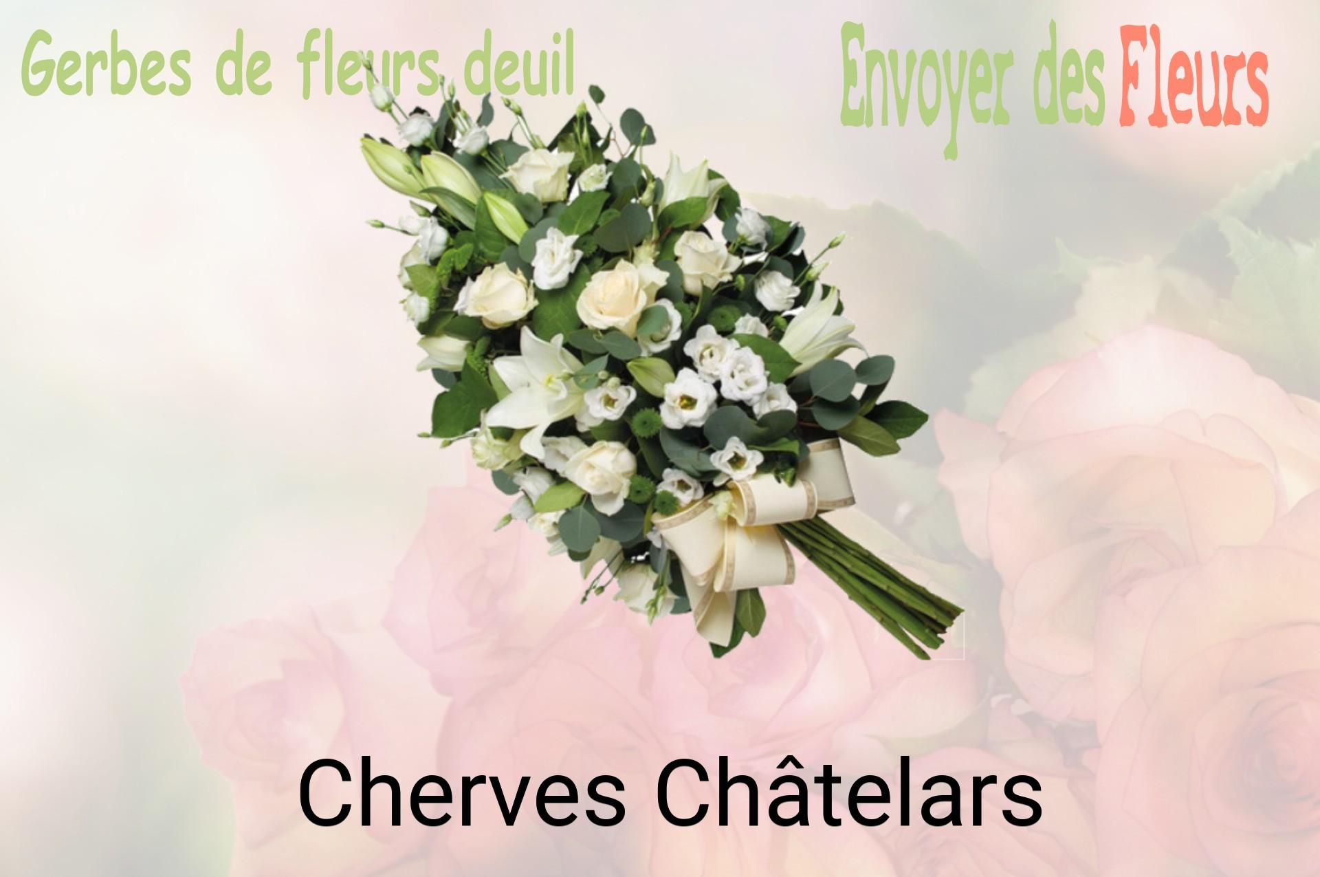Gerbe de fleurs de deuil livrée à Cherves-Châtelars